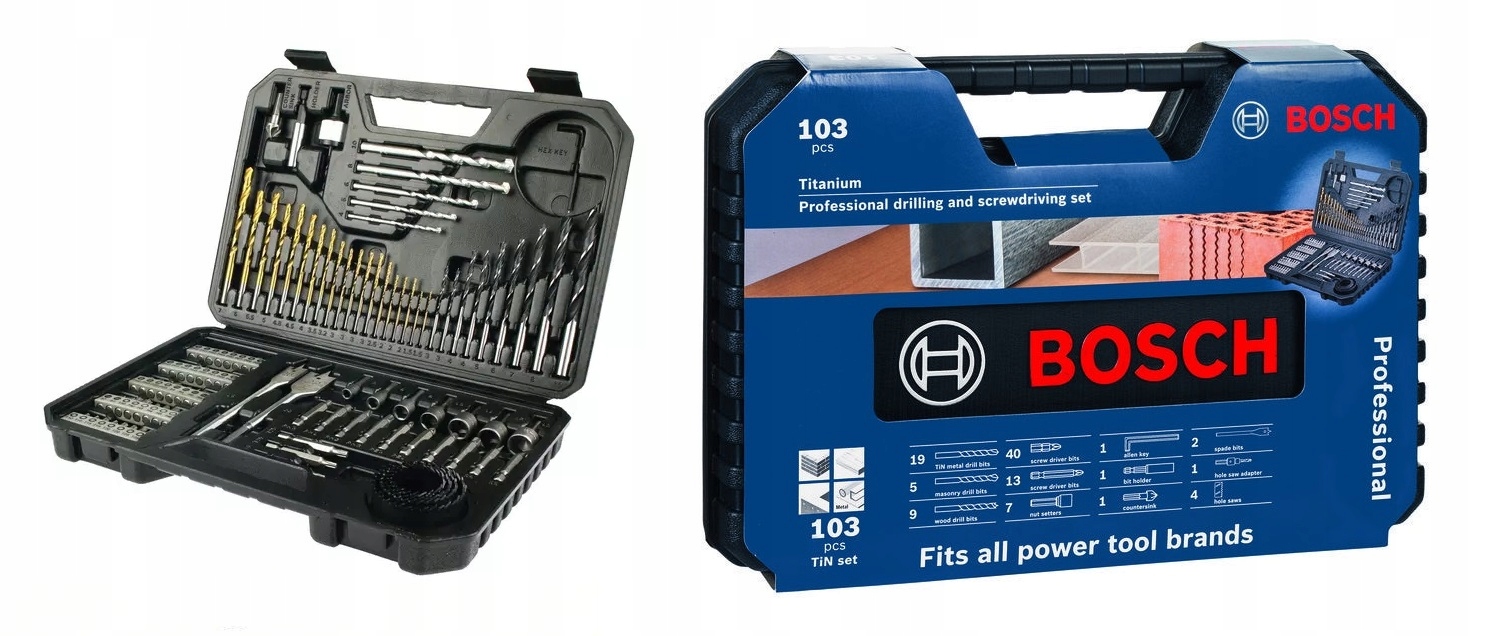Sada vrtákov a bitov Bosch 2608594070 103 ks.